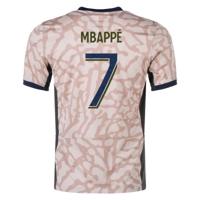 Ligue 1 Men's Replica Mbappe Paris Saint-Germain Fourth Jersey 23/24 01
