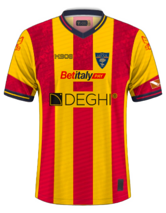 Serie A 23/24 U.S. Lecce Home Soccer Jersey