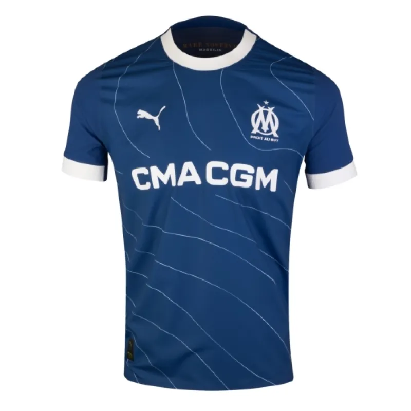 Ligue 1 23/24 Olympique de Marseille Away Soccer Jersey