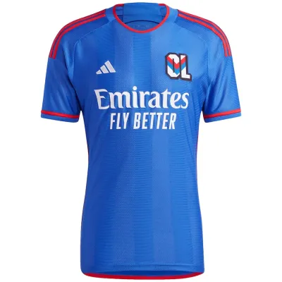 Ligue 1 23/24 Olympique Lyonnais Away Soccer Jersey 01