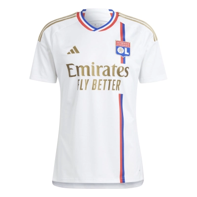 Ligue 1 23/24 Olympique Lyonnais Home Soccer Jersey 02