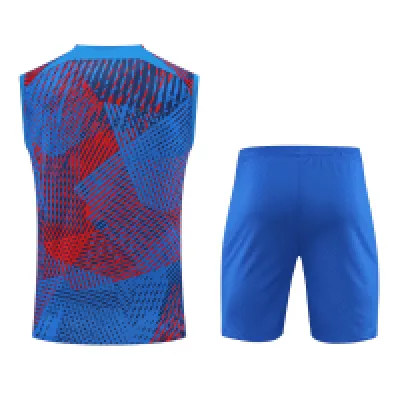 Ligue 1 23/24 Paris FC Soccer Vest Training Suit Blue 02