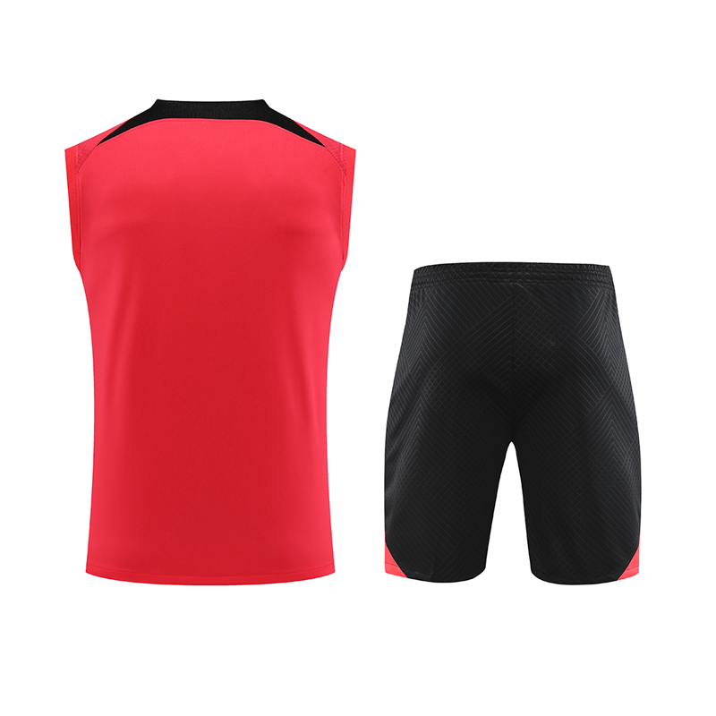 Ligue 1 23/24 Paris FC Soccer Vest Training Suit Bright Red