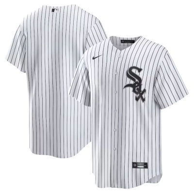 Men's Chicago White Sox White Home Replica Team Jersey 01