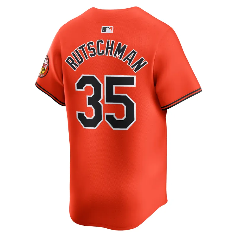 Men's Baltimore Orioles Adley Rutschman Orange Alternate Elite Jersey
