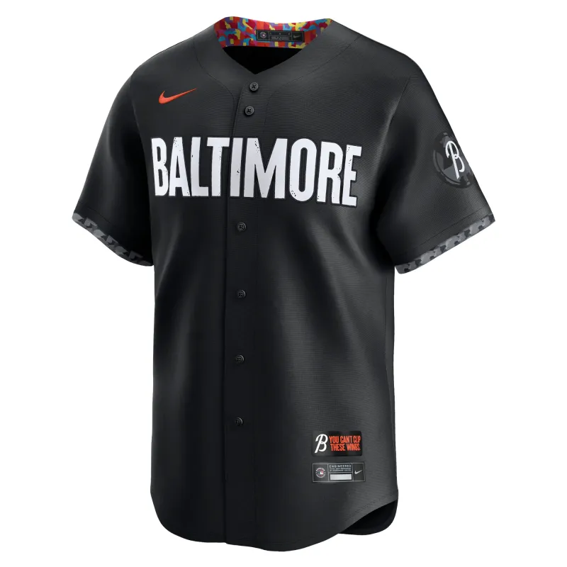 Men's Baltimore Orioles Black City Connect Replica Team Jersey