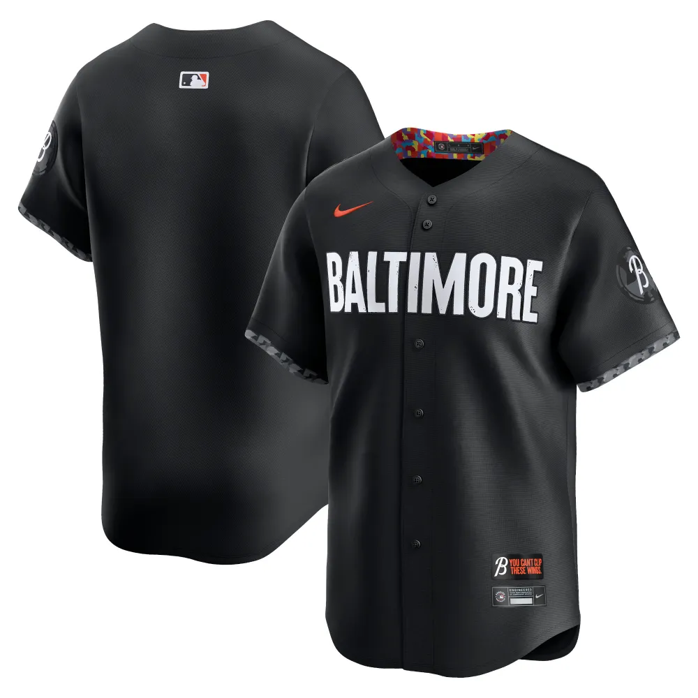 Men's Baltimore Orioles Black City Connect Replica Team Jersey
