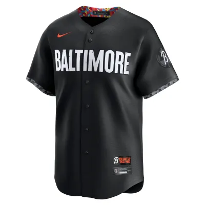 Men's Baltimore Orioles Cedric Mullins Black City Connect Replica Player Name Jersey 02