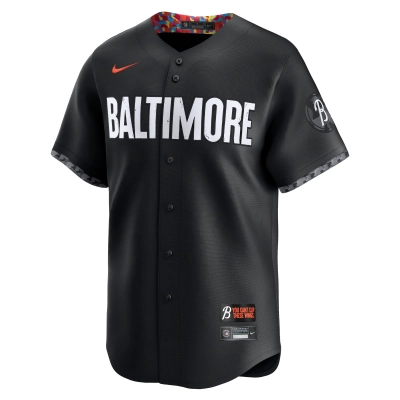 Men's Baltimore Orioles Cedric Mullins Black City Connect Replica Player Name Jersey 02