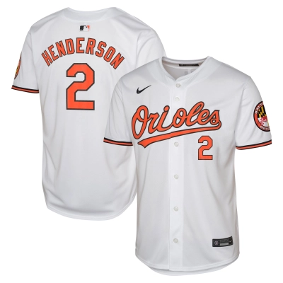 Men's Baltimore Orioles Gunnar Henderson White Home Elite Jersey 01