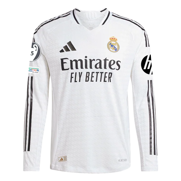Aurélien Tchouaméni Real Madrid 24/25 Player Long Sleeve Home Jersey