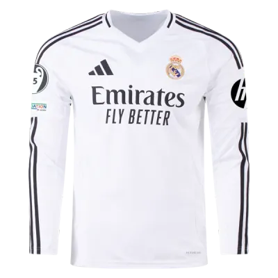 Aurélien Tchouaméni Real Madrid 24/25 Long Sleeve Home Jersey 02