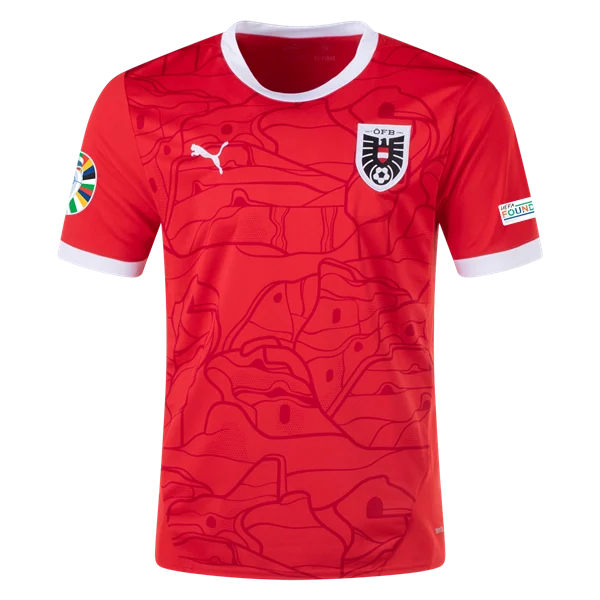 Austria 24/25 Home Euro Patch Jersey