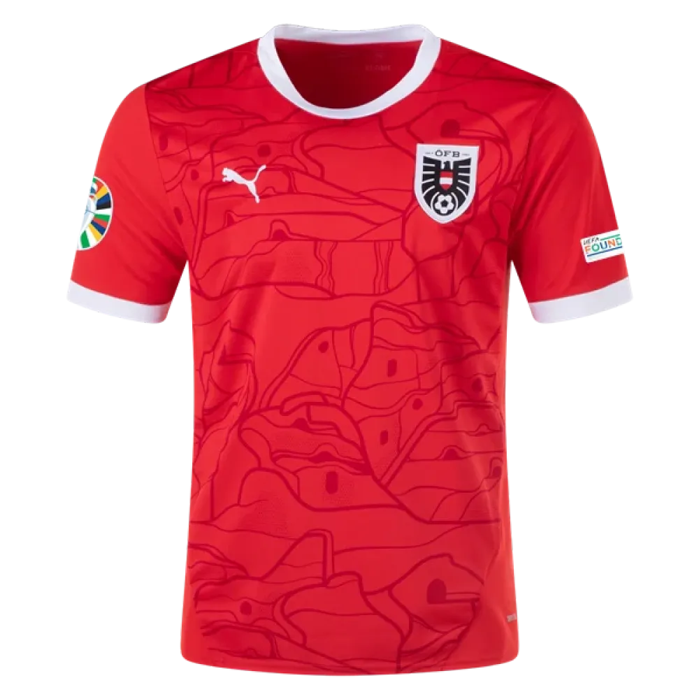 Austria 24/25 Home Euro Patch Jersey