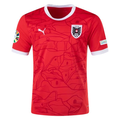 Austria 24/25 Home Euro Patch Jersey 01
