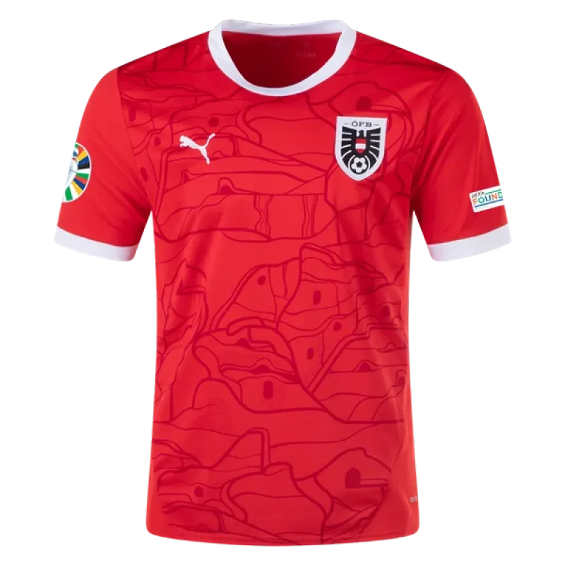 Austria 24/25 Home Euro Patch Jersey