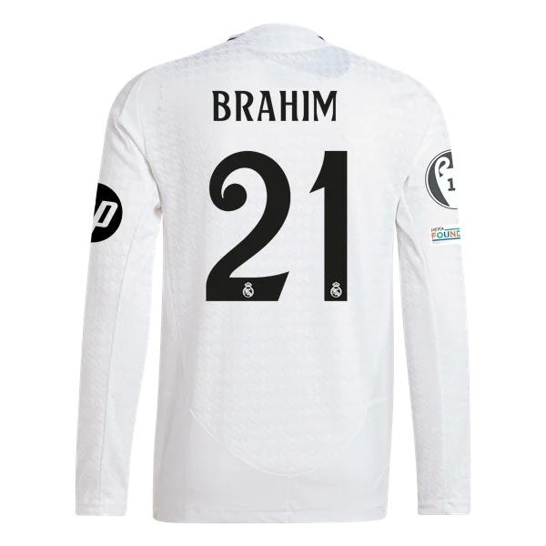 Brahim Díaz Real Madrid 24/25 Player Long Sleeve Home Jersey