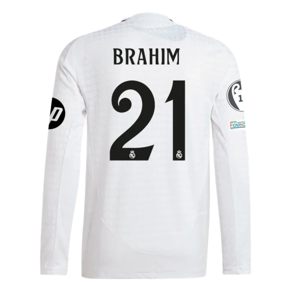 Brahim Díaz Real Madrid 24/25 Player Long Sleeve Home Jersey