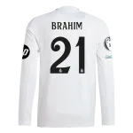 Brahim Díaz Real Madrid 24/25 Player Long Sleeve Home Jersey