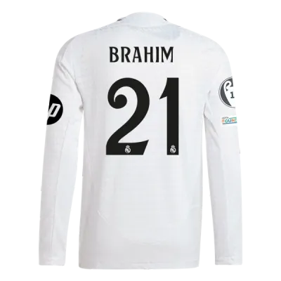 Brahim Díaz Real Madrid 24/25 Player Long Sleeve Home Jersey 01