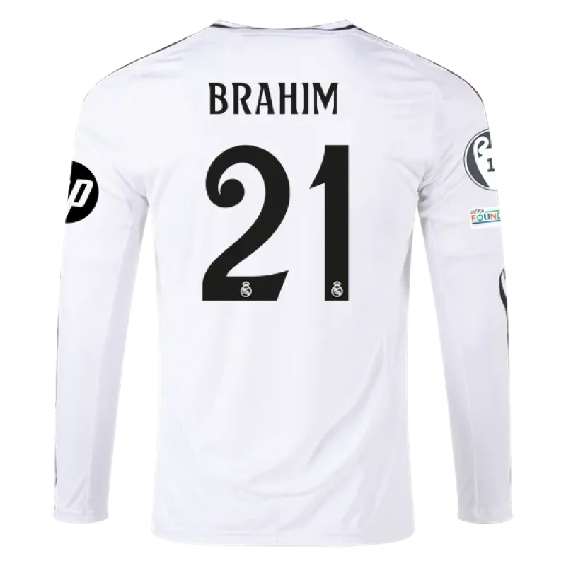 Brahim Díaz Real Madrid 24/25 Long Sleeve Home Jersey