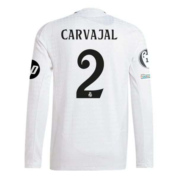 Dani Carvajal Real Madrid 24/25 Player Long Sleeve Home Jersey