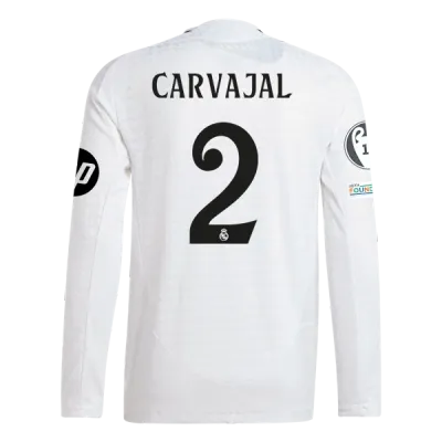 Dani Carvajal Real Madrid 24/25 Player Long Sleeve Home Jersey 01