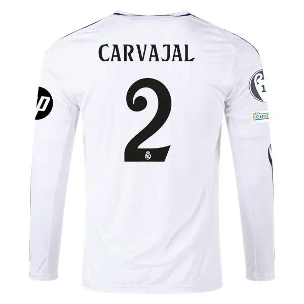 Dani Carvajal Real Madrid 24/25 Long Sleeve Home Jersey