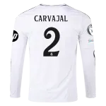 Dani Carvajal Real Madrid 24/25 Long Sleeve Home Jersey