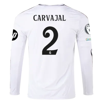 Dani Carvajal Real Madrid 24/25 Long Sleeve Home Jersey 01