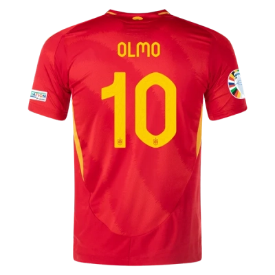Dani Olmo Spain 24/25 Player Home Jersey 01