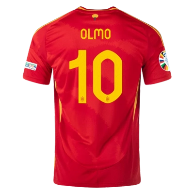 Dani Olmo Spain 24/25 Home Jersey 01