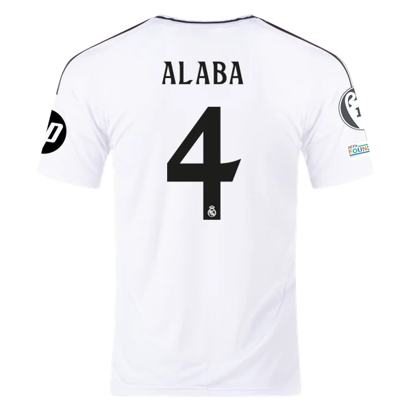 David Alaba Real Madrid 24/25 Home Jersey