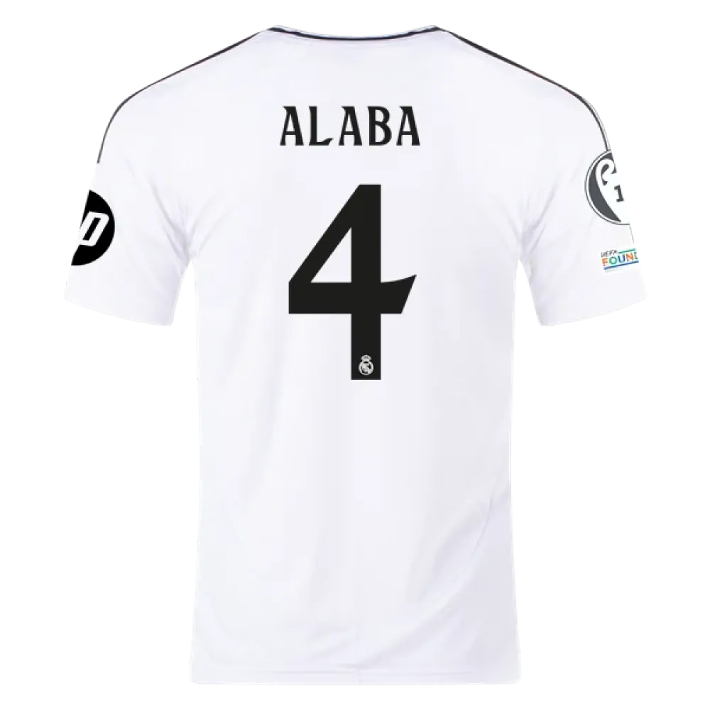 David Alaba Real Madrid 24/25 Home Jersey