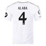 David Alaba Real Madrid 24/25 Home Jersey