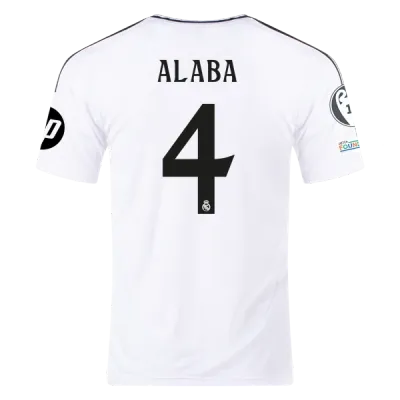 David Alaba Real Madrid 24/25 Home Jersey 01