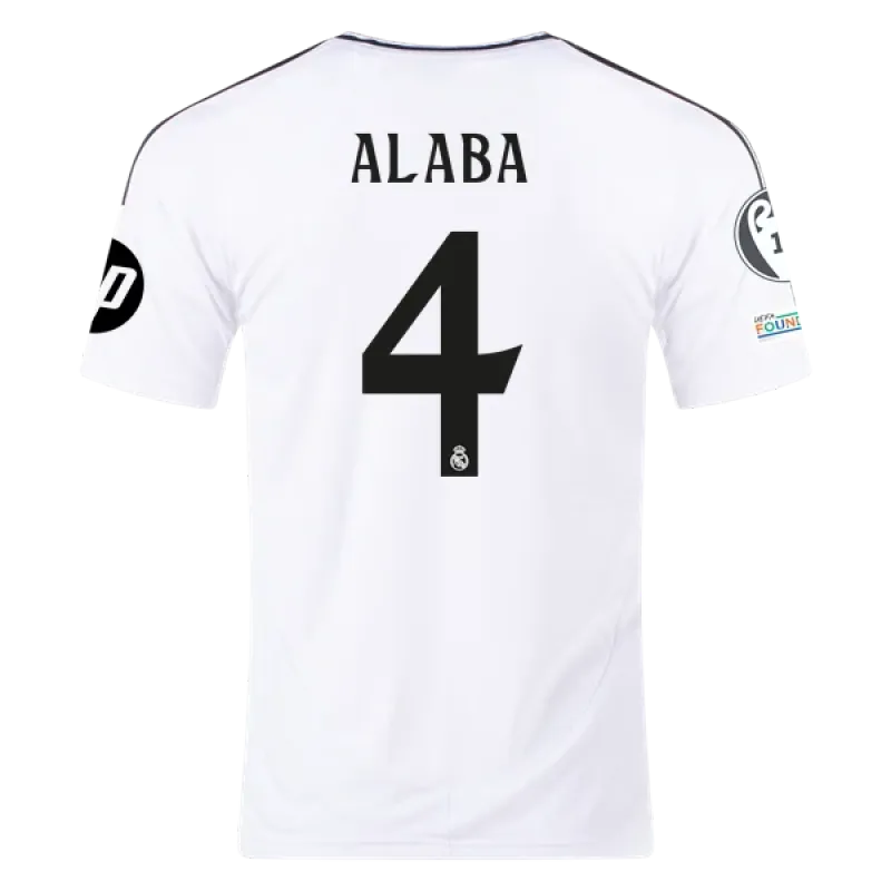 David Alaba Real Madrid 24/25 Home Jersey