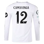 Eduardo Camavinga Real Madrid 24/25 Long Sleeve Home Jersey