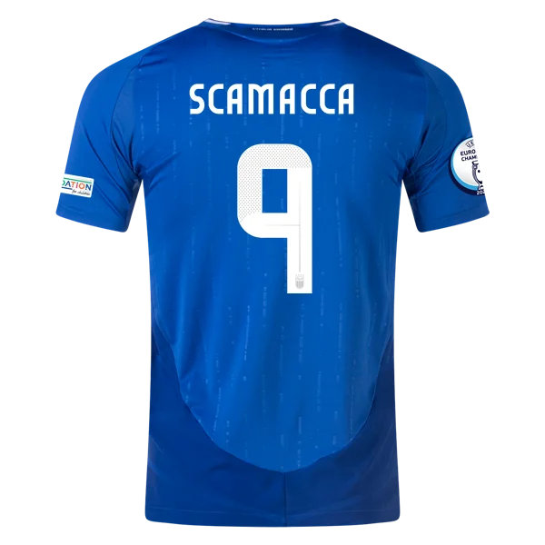 Gianluca Scamacca Italy 24/25 Player Home Jersey