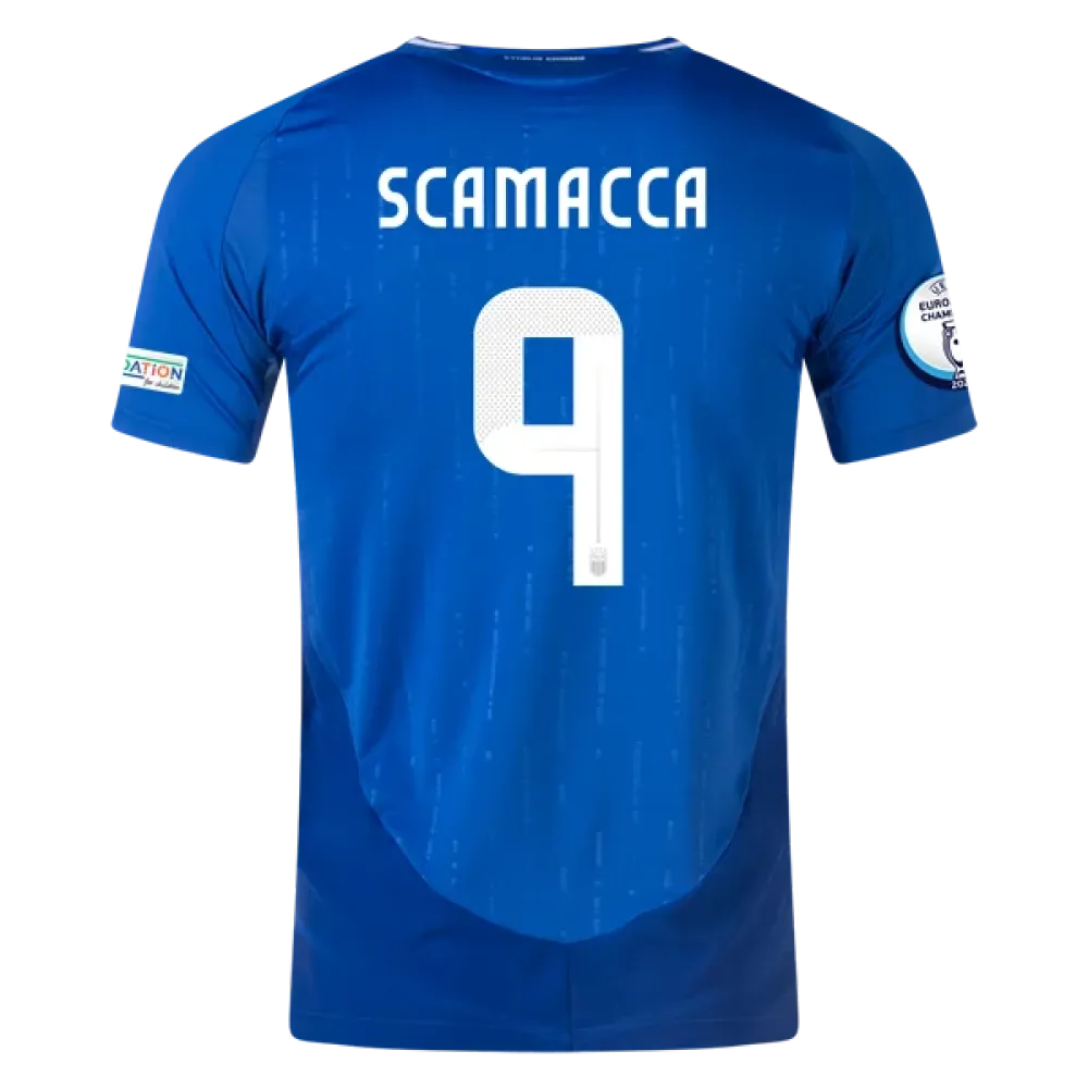 Gianluca Scamacca Italy 24/25 Player Home Jersey