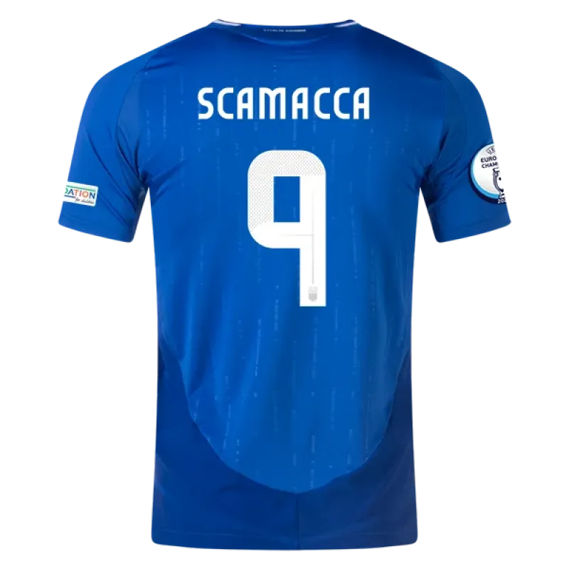 Gianluca Scamacca Italy 24/25 Player Home Jersey