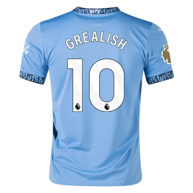 Men's Replica Grealish Manchester City Home Jersey 24/25