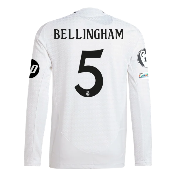 Cheap Jude Bellingham Real Madrid 24/25 Player Long Sleeve Home Jersey ...