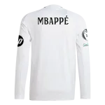 Kylian Mbappé Real Madrid 24/25 Player Long Sleeve Home Jersey