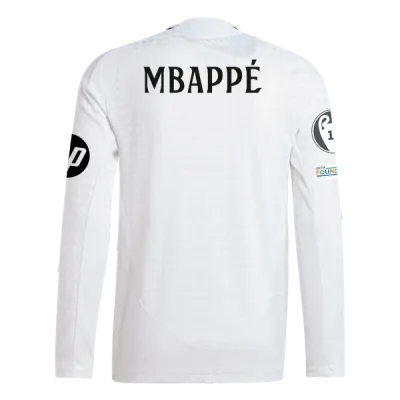 Kylian Mbappé Real Madrid 24/25 Player Long Sleeve Home Jersey 01