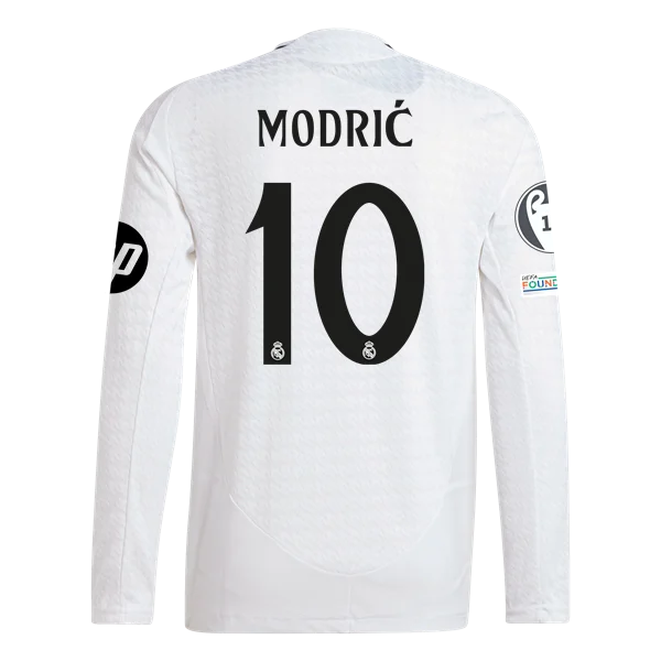 Luka Modric Real Madrid 24/25 Player Long Sleeve Home Jersey
