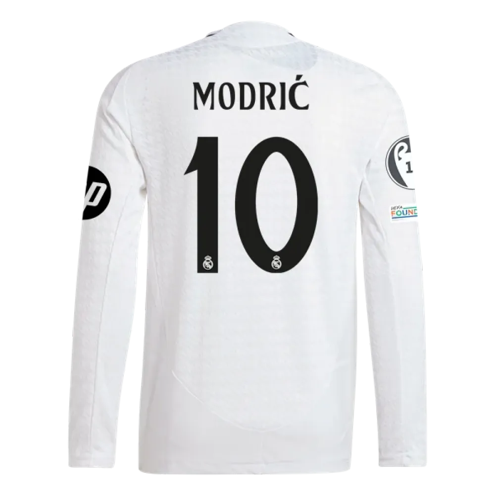 Luka Modric Real Madrid 24/25 Player Long Sleeve Home Jersey