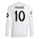 Luka Modric Real Madrid 24/25 Player Long Sleeve Home Jersey