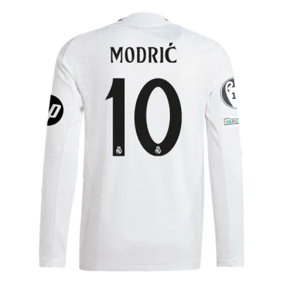 Luka Modric Real Madrid 24/25 Player Long Sleeve Home Jersey 01