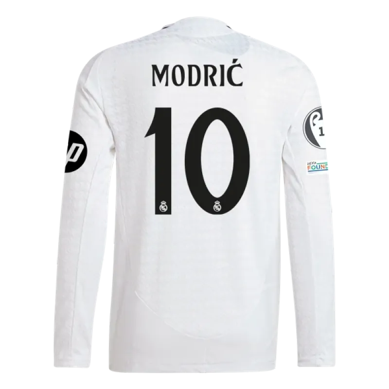 Luka Modric Real Madrid 24/25 Player Long Sleeve Home Jersey